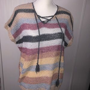 Short sleeve sweater material